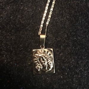 New Stamped 14 kt gold filled religious necklace